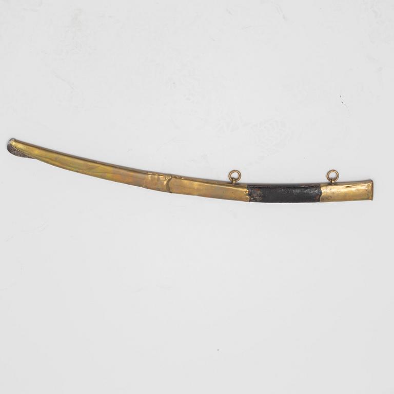 A Swedish sabre end of the 18th Century, with scabbard.