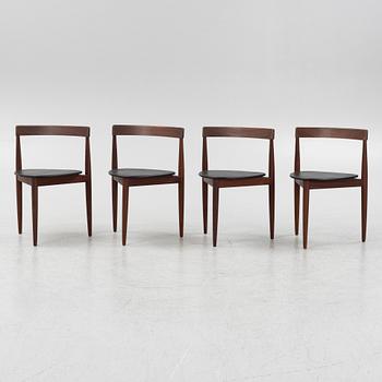 Hans Olsen, stolar, 4 st, "Roundette", Frem Røjle, Danmark, 1950/1960-tal.