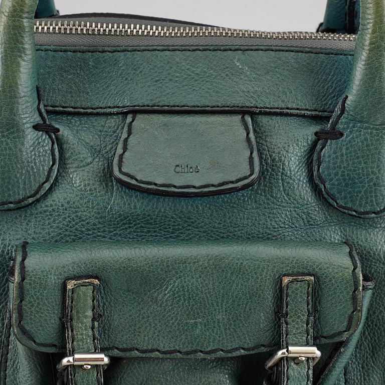 CHLOÉ, a green leather bag.