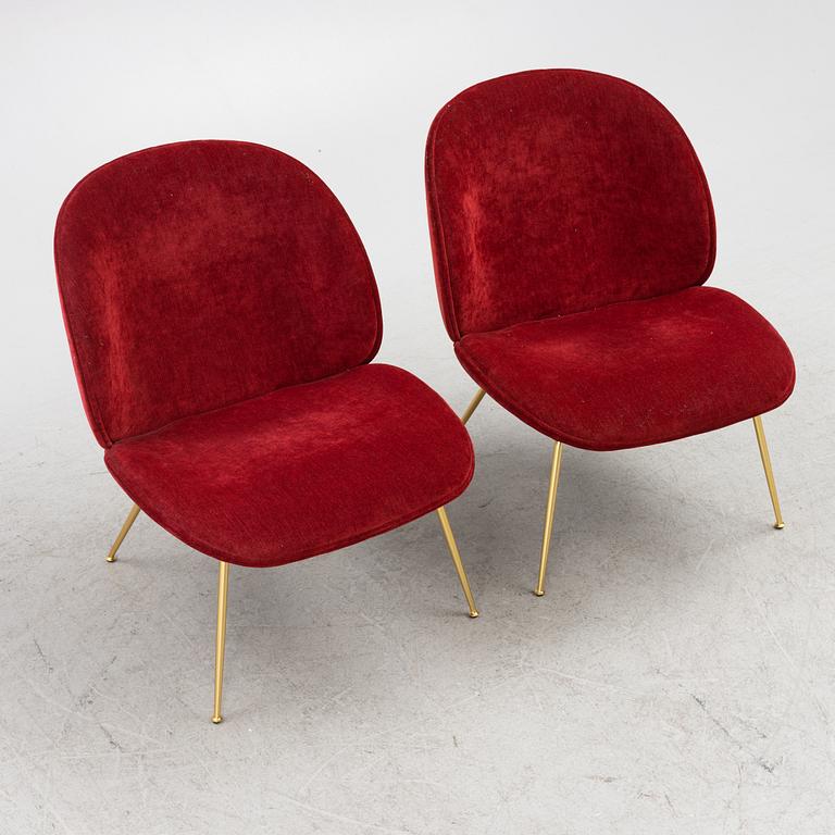 GamFratesi, a pair of 'Beetle Lounge Chair', Gubi.