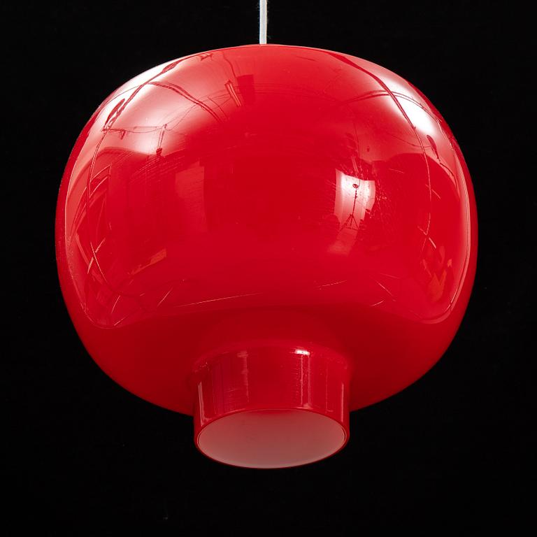 Taklampa, glas, 1900/2000-tal.