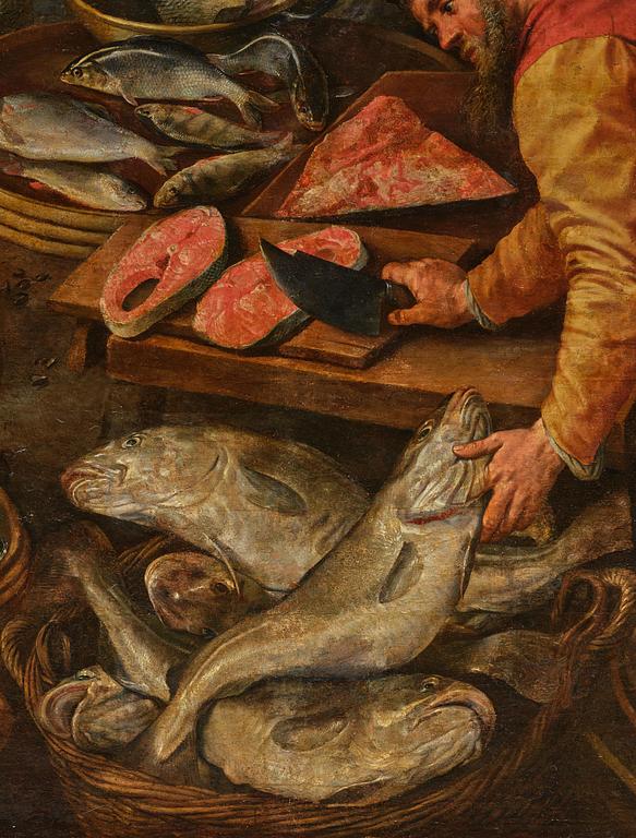 Joachim Beuckelaer, A fish market outside the city gate of Antwerp.