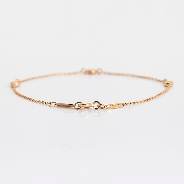 Tiffany & Co, Elsa Peretti, armband, "Diamonds by the Yard", 18K guld med diamanter.