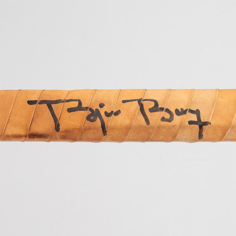 Tennis racket, wood, Bancroft, "Borg Personal". Specially made for Björn Borg. Signed by Björn Borg.