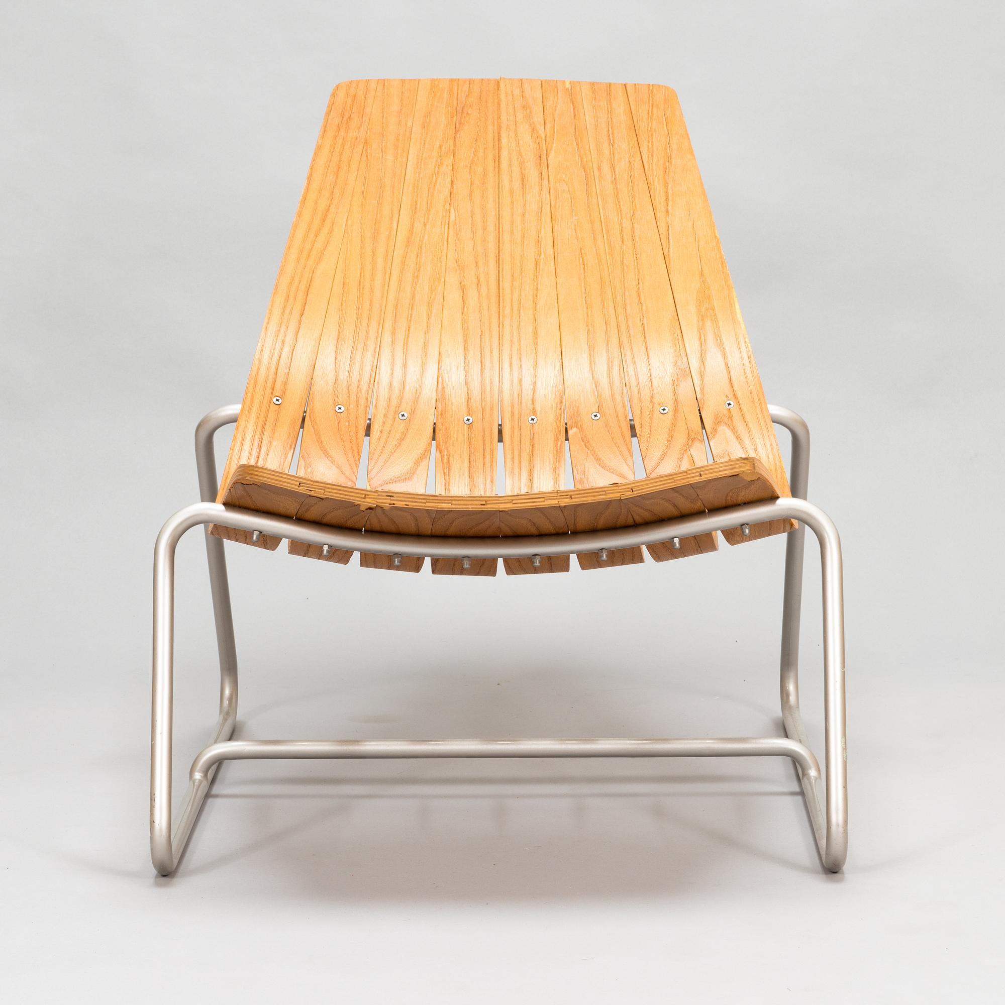 Olavi Hänninen, a chair made by Antti Salo at Savonia University of Applied Sciences.