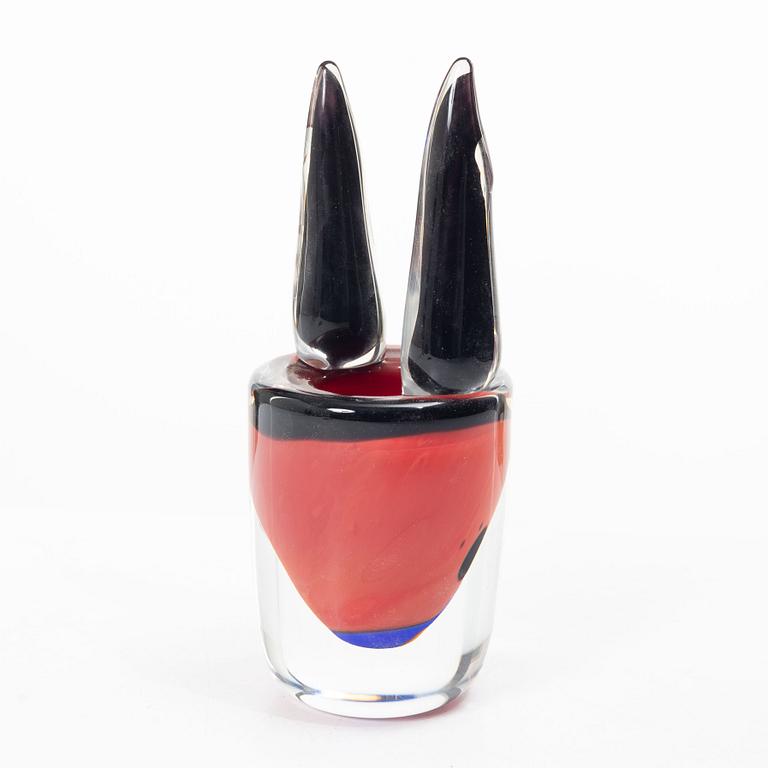 Erik Höglund, Vas/ skulptur, glas, EH 1992, Strömbergshyttan.