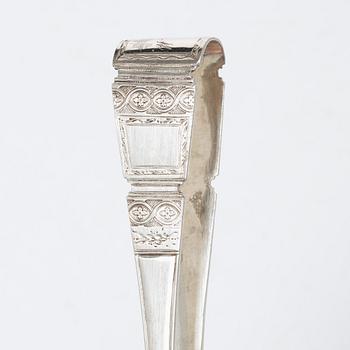 Stefan Westerstråhle, sockertång, silver, Stockholm 1796.