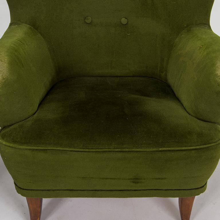 Ilmari Lappalainen, a pair of 1950's 'Laila' armchairs for Asko, Finland.