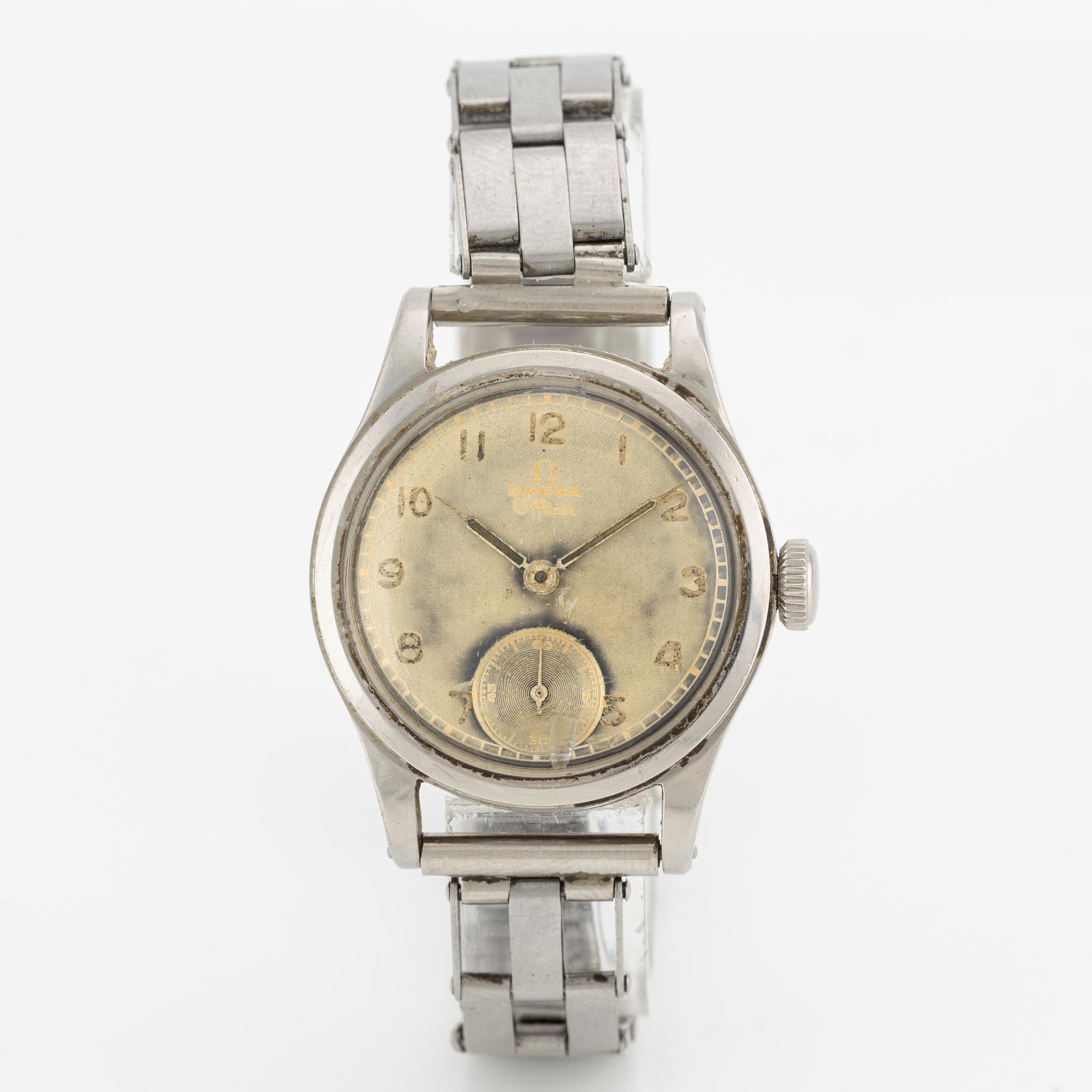 Omega, Officer, wristwatch, 30.5 mm.