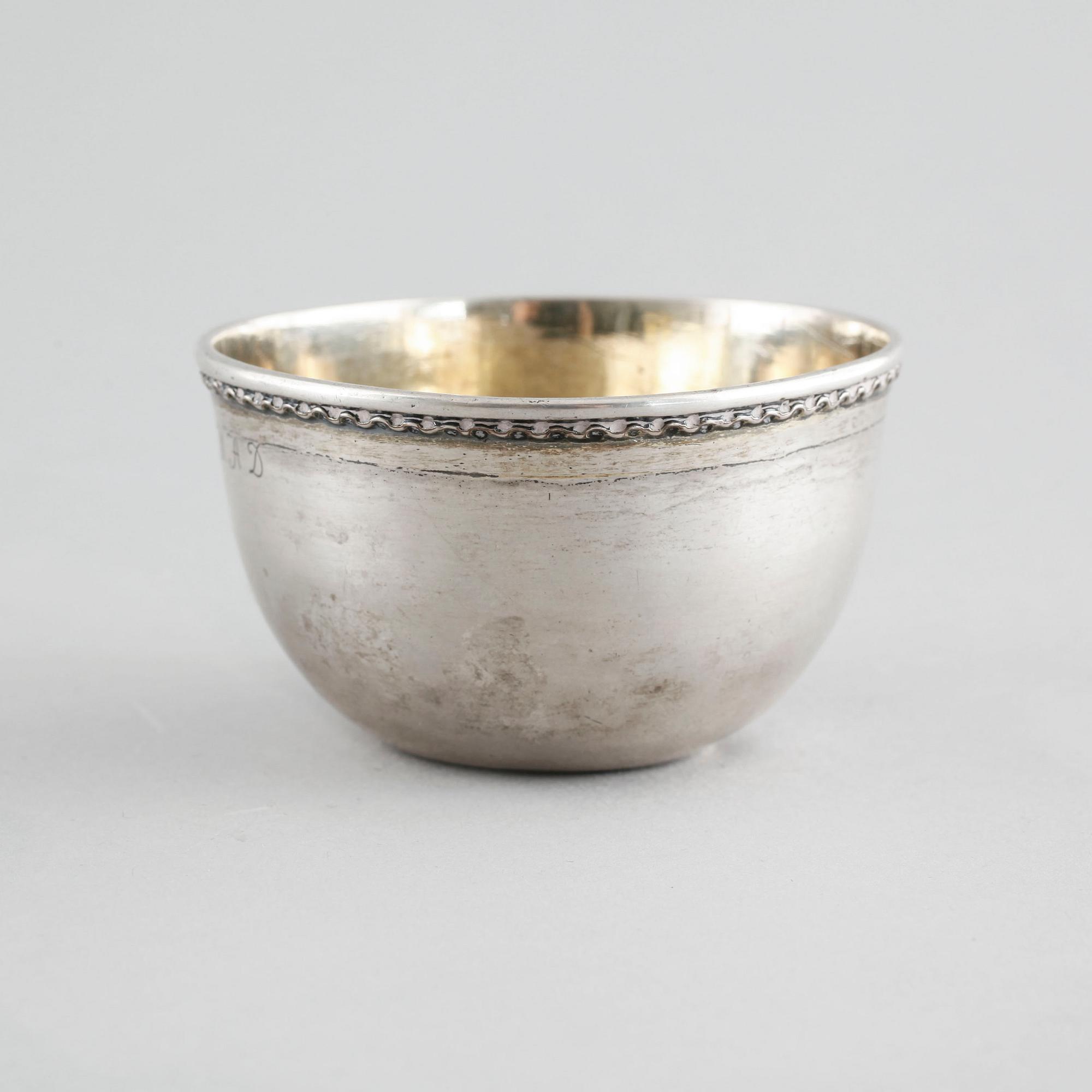 PETTER LUND, tumlare, silver, Nyköping (verksam 1694-1736).