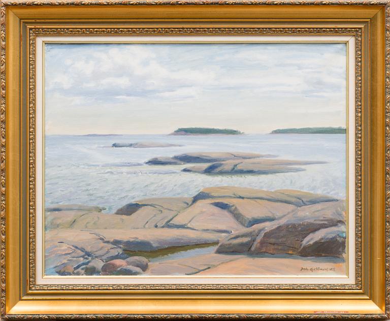 JOHANNES GEBHARD, olja på duk, signerad och daterad -68.