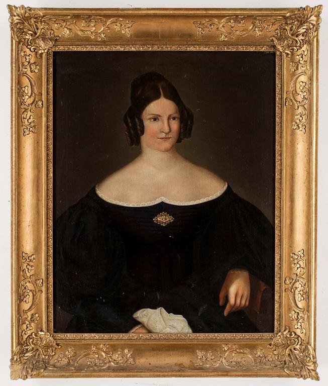 OKÄND KONSTNÄR, olja på duk, 1800-tal.