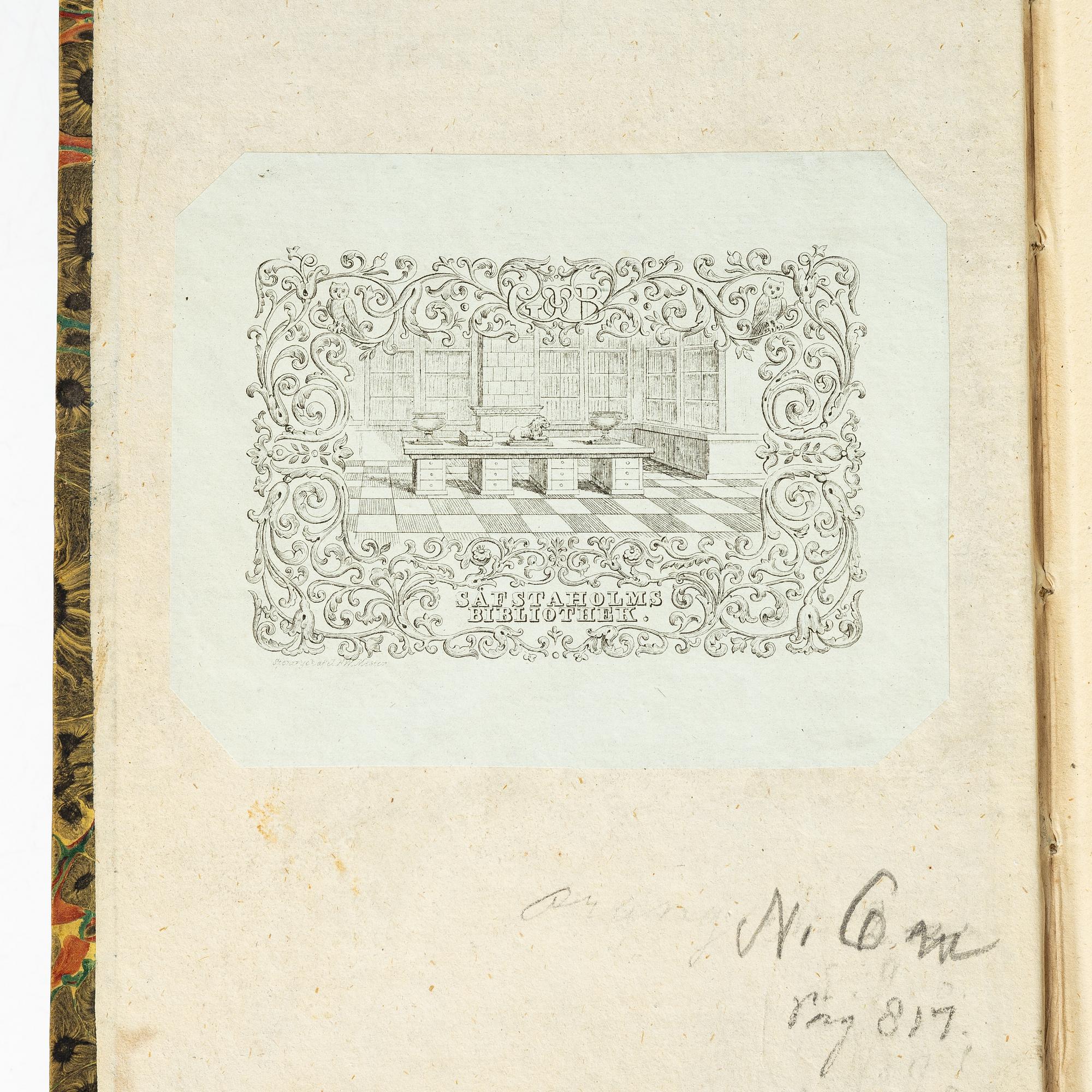 On Africa, Arabia, America, China etc., beautifully bound, from Säfstaholm.