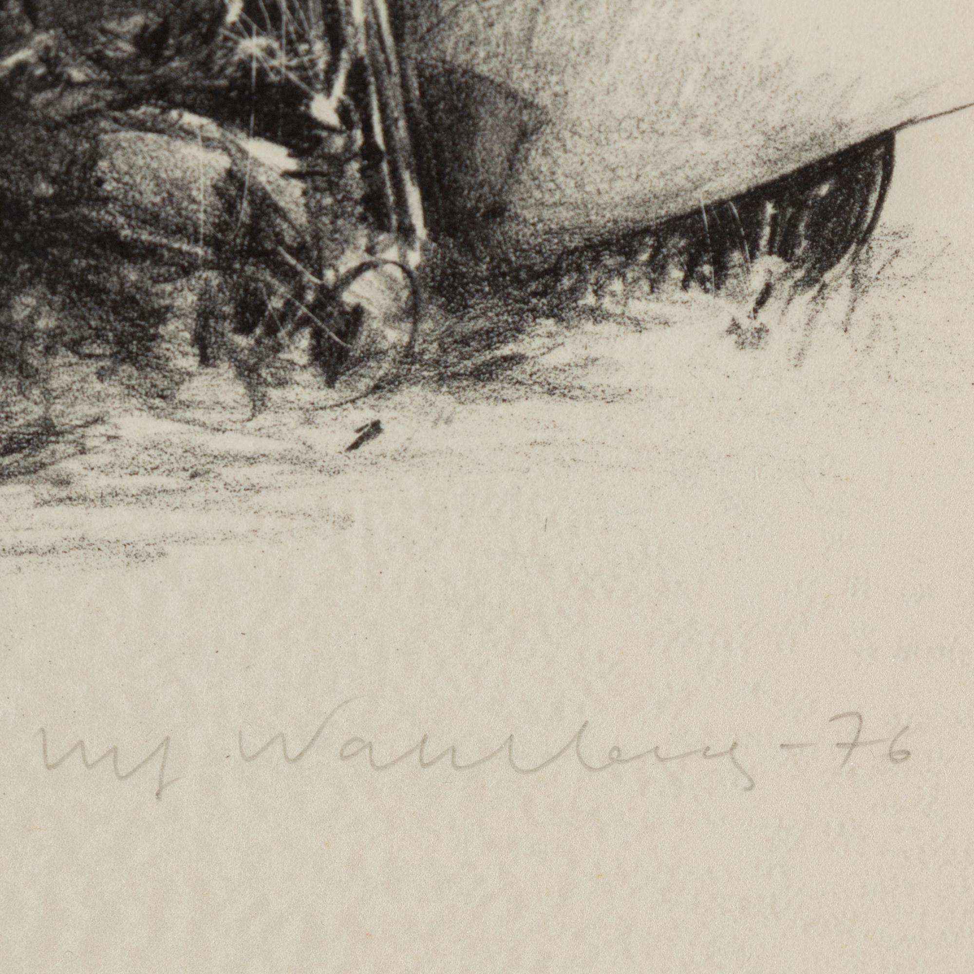 ULF WAHLBERG, litografier, 2 st, 1976, 2001, signerade provtryck, 51/295.