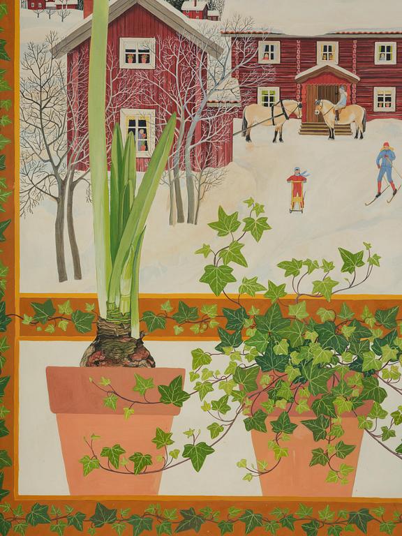 Stina Sunesson, "Jag målar vintern" (I paint the winter).