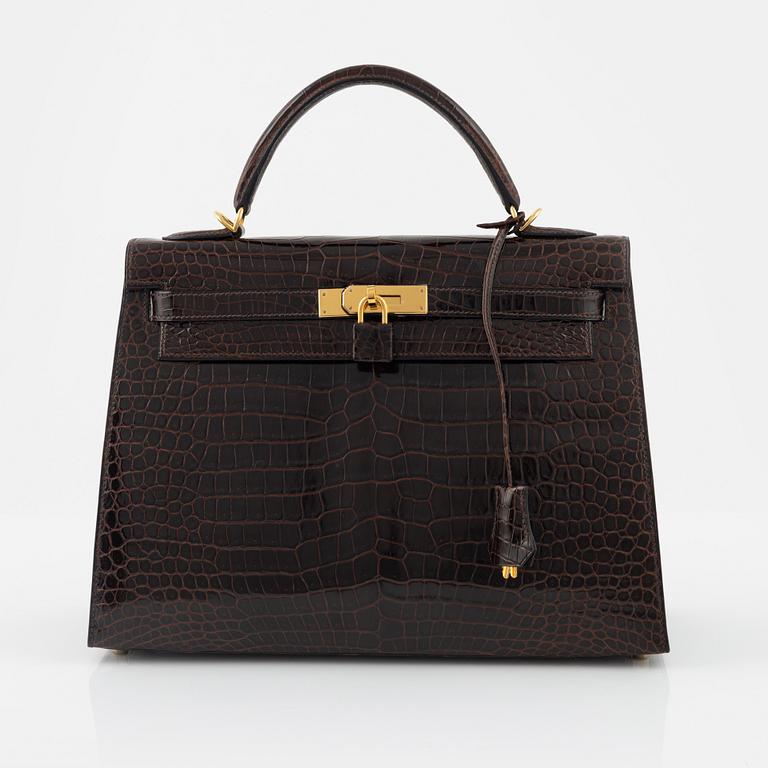 Hermès, a Crocodile Porosus 'Kelly 32' handbag, 2009.