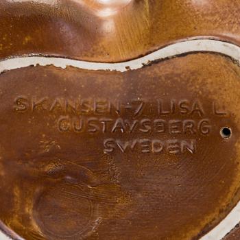 Lisa Larson, figuriner, 2 st, stengods, Gustavsberg Sverige.