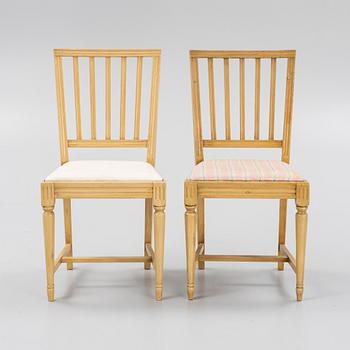 A set of ten Gustavian style chairs, mid 20th Century.