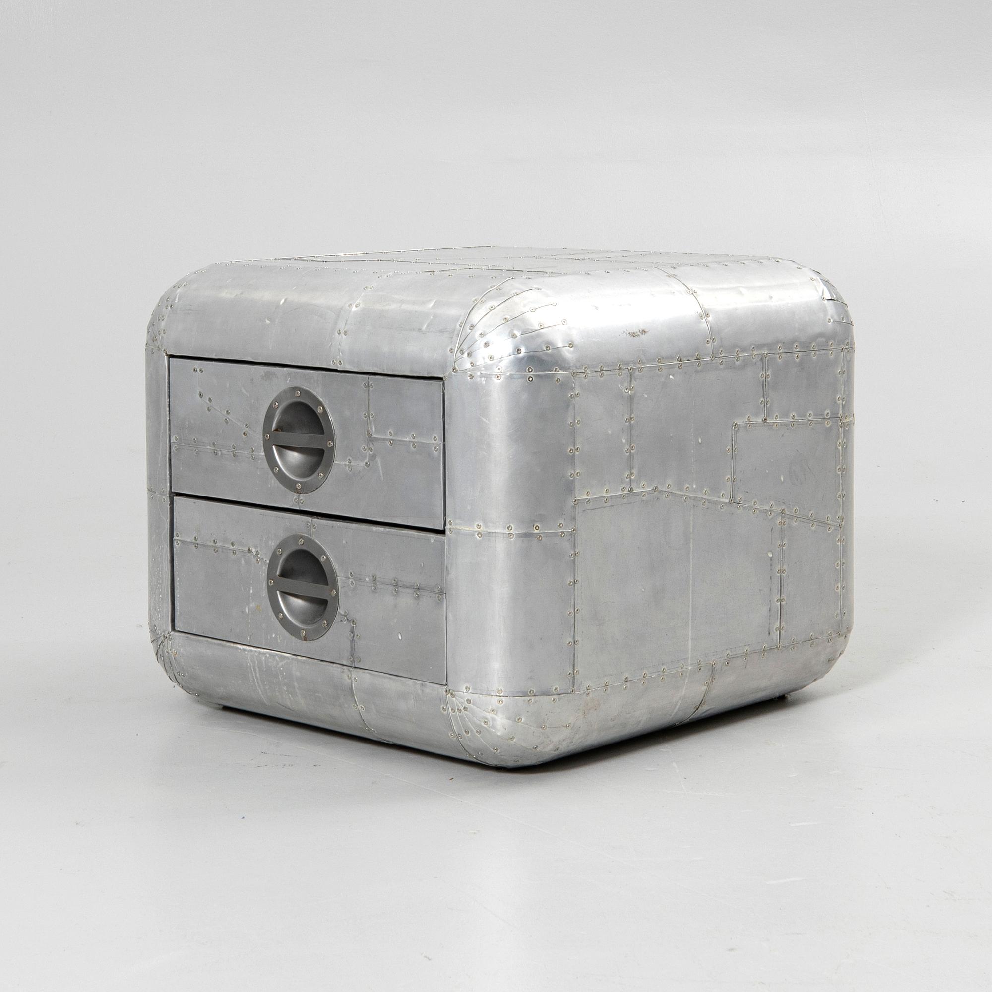 Timothy Oulton, Chest of drawers, “Aviator Blackhawk Chest”, Artwood, 2000s.