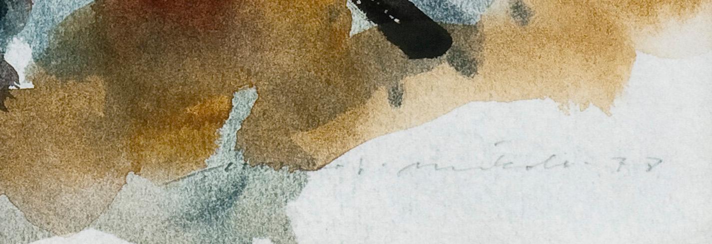 NANDOR MIKOLA, akvarell, sign. och dat. -77.