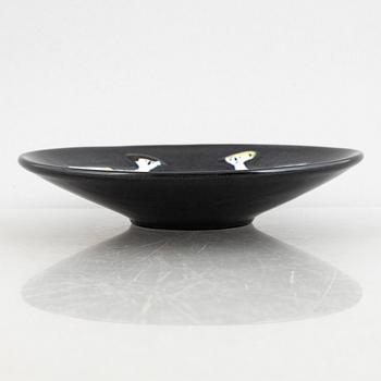 Lisa Larson, vaser, 4 st och fat, 2 st, stengods, ur serien "Varieté", Gustavsberg.