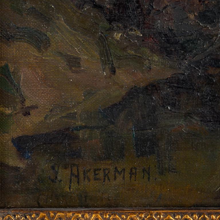 INGEBORG ÅKERMAN, oil on canvas, signed I. Åkerman.