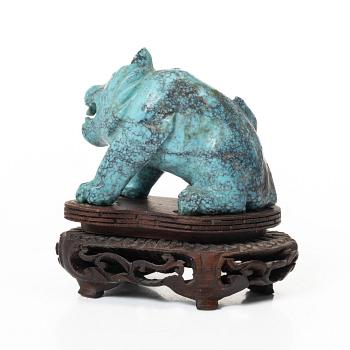 A well sculptured figure of a Lion or a Tiger, China, 20th century.