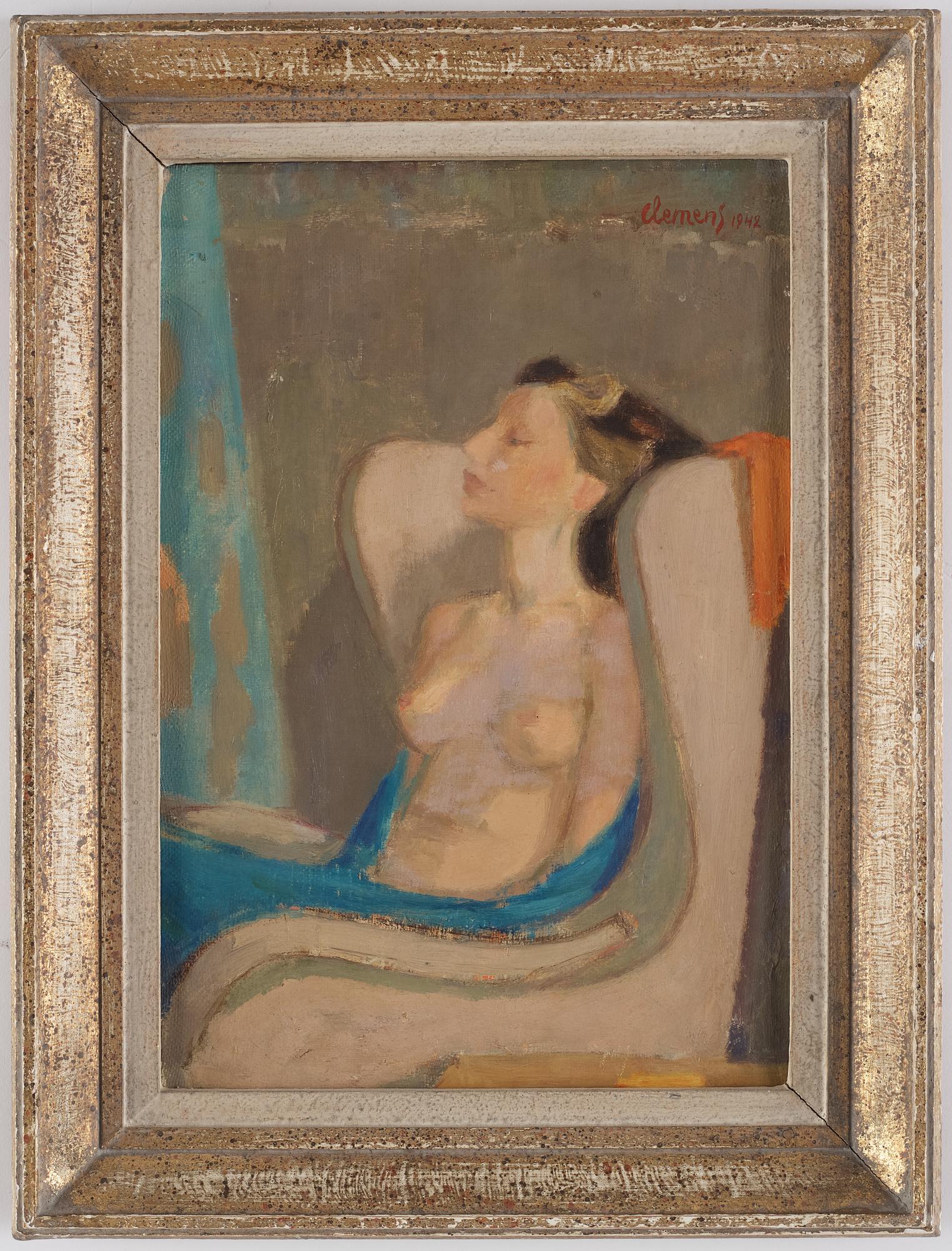 Curt Clemens, signerad och daterad 1942.