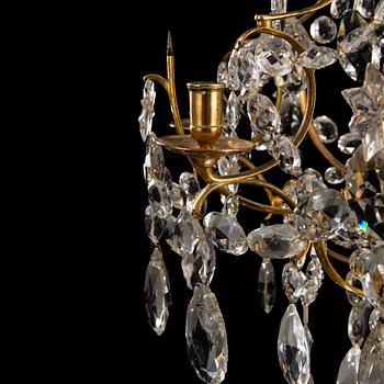 A SWEDISH CHANDELIER BY OLOF WESTERBERG, rokoko, Stockholm 1792.