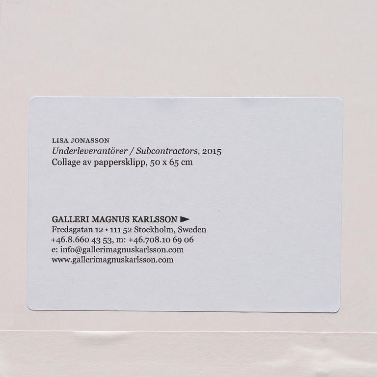 Lisa Jonasson, "Underleverantörer".