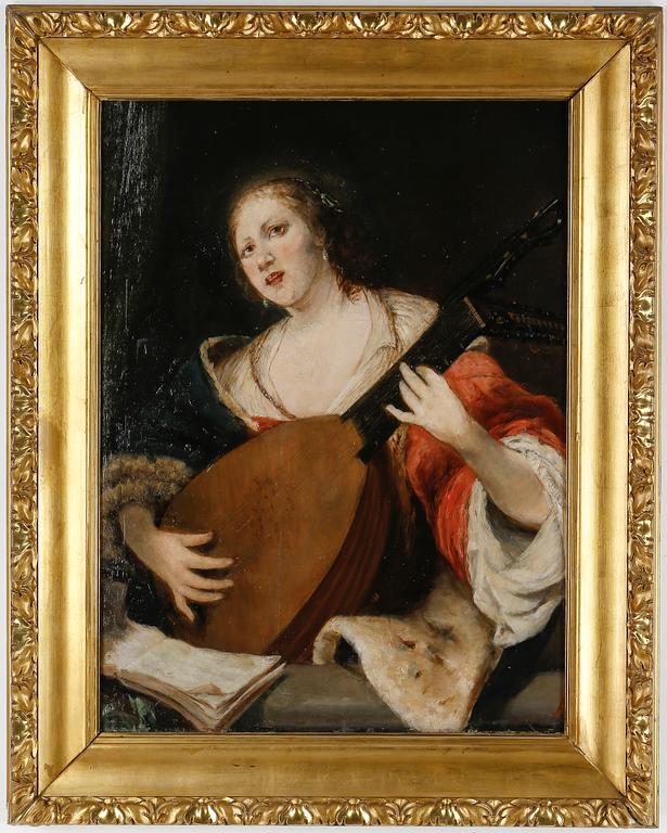 OKÄND KONSTNÄR, Olja, otydligt signerad, 1800-talets slut.