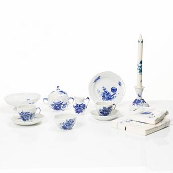Royal Copenhagen, A 49 piece 'Blue Flower' coffee service, Denmark.