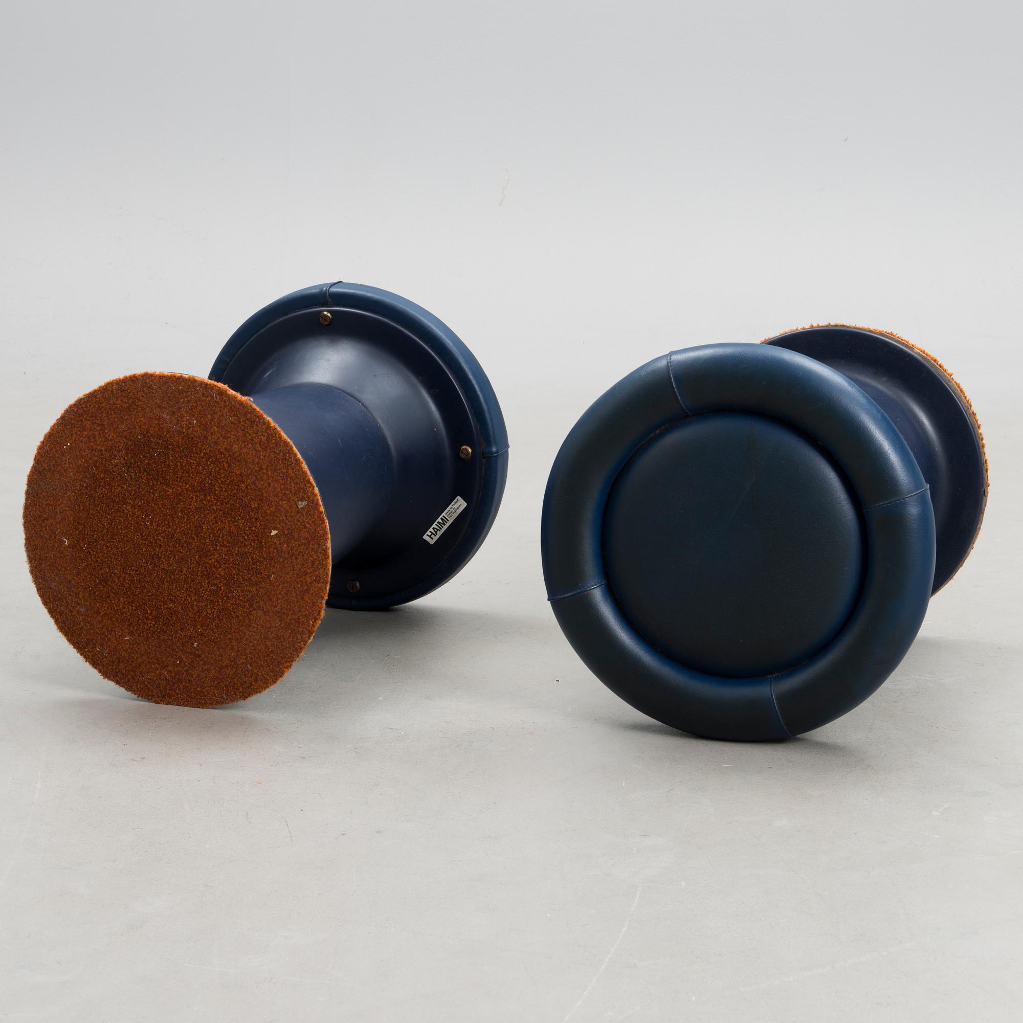 A pair of "Saturnus"stool for  Haimi, 1960s/1970s.