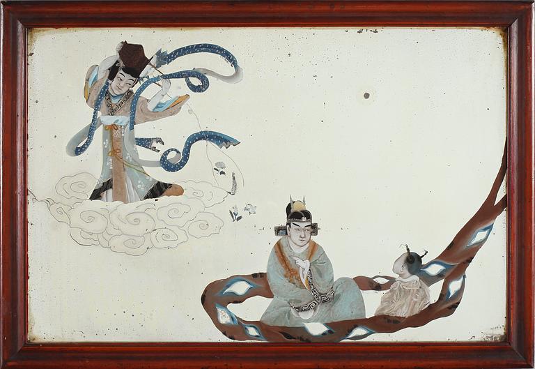 SPEGEL, ostindisk, 1800-tal.