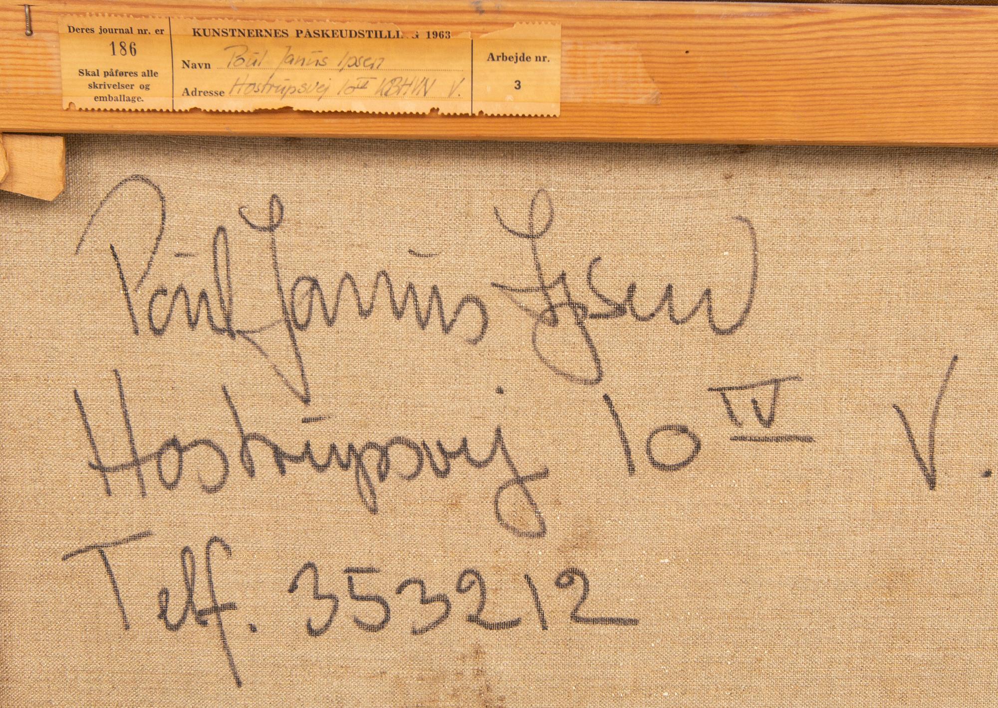 Poul Janus Ipsen, oil on canvas signed and dated 1963.