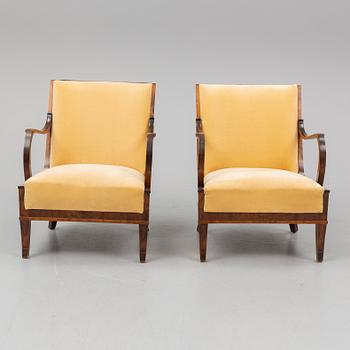 A PAIR OF ERIK CHAMBERT ARMCHAIRS, 1920-30's.