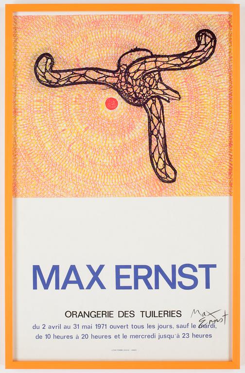 MAX ERNST, litografisk affisch, sign.