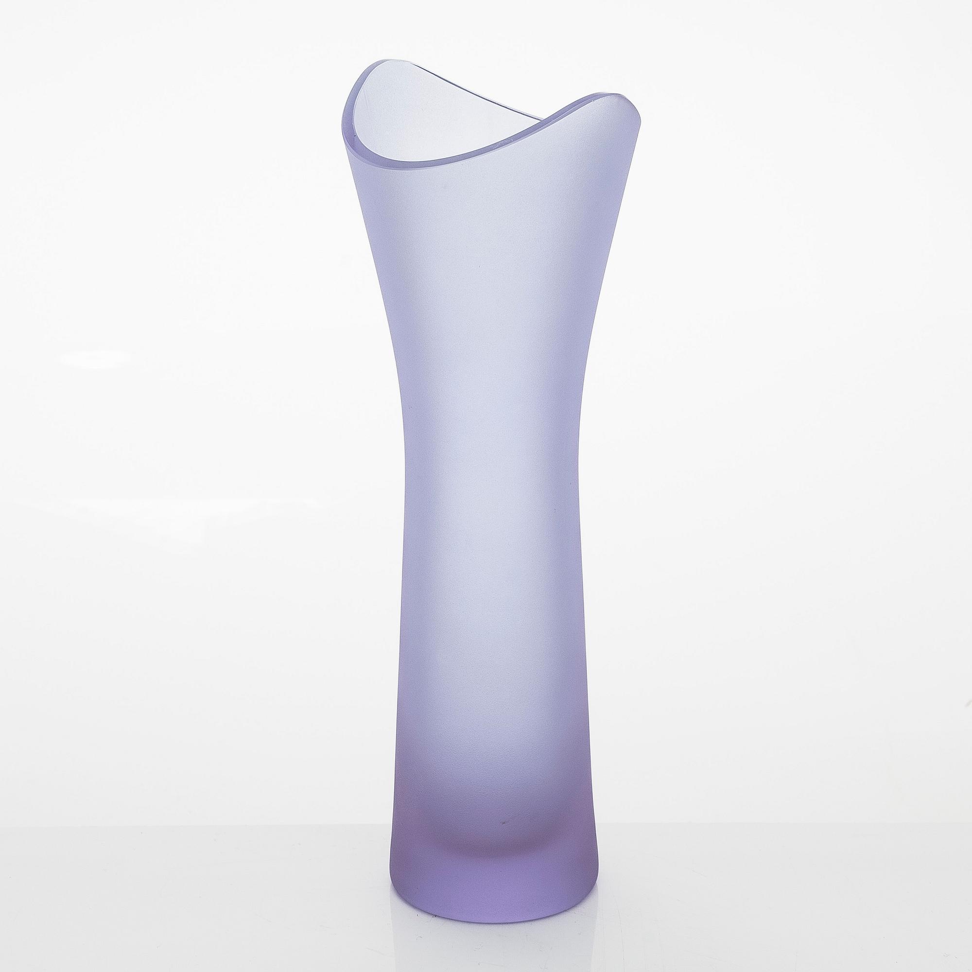 Helena Tynell, vas, signerad Helena Tynell Riihimäen Lasi Oy, 1950-tal.