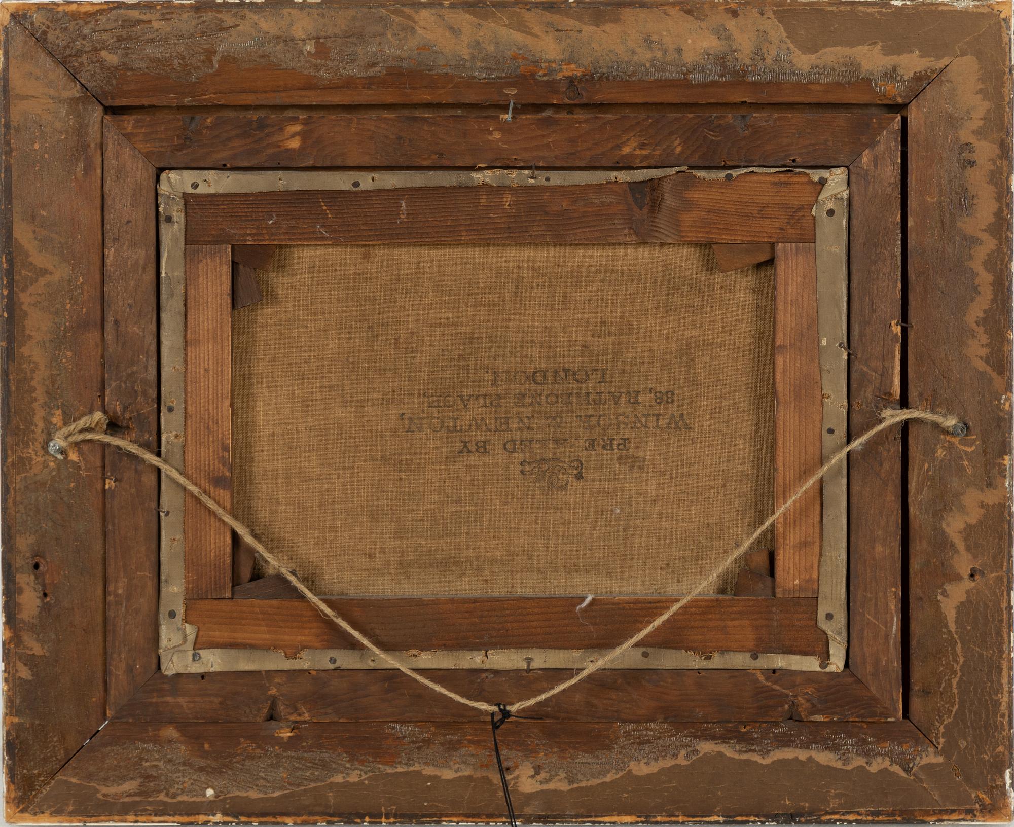 Robert Cleminson, hans art, olja på duk, bär signatur.