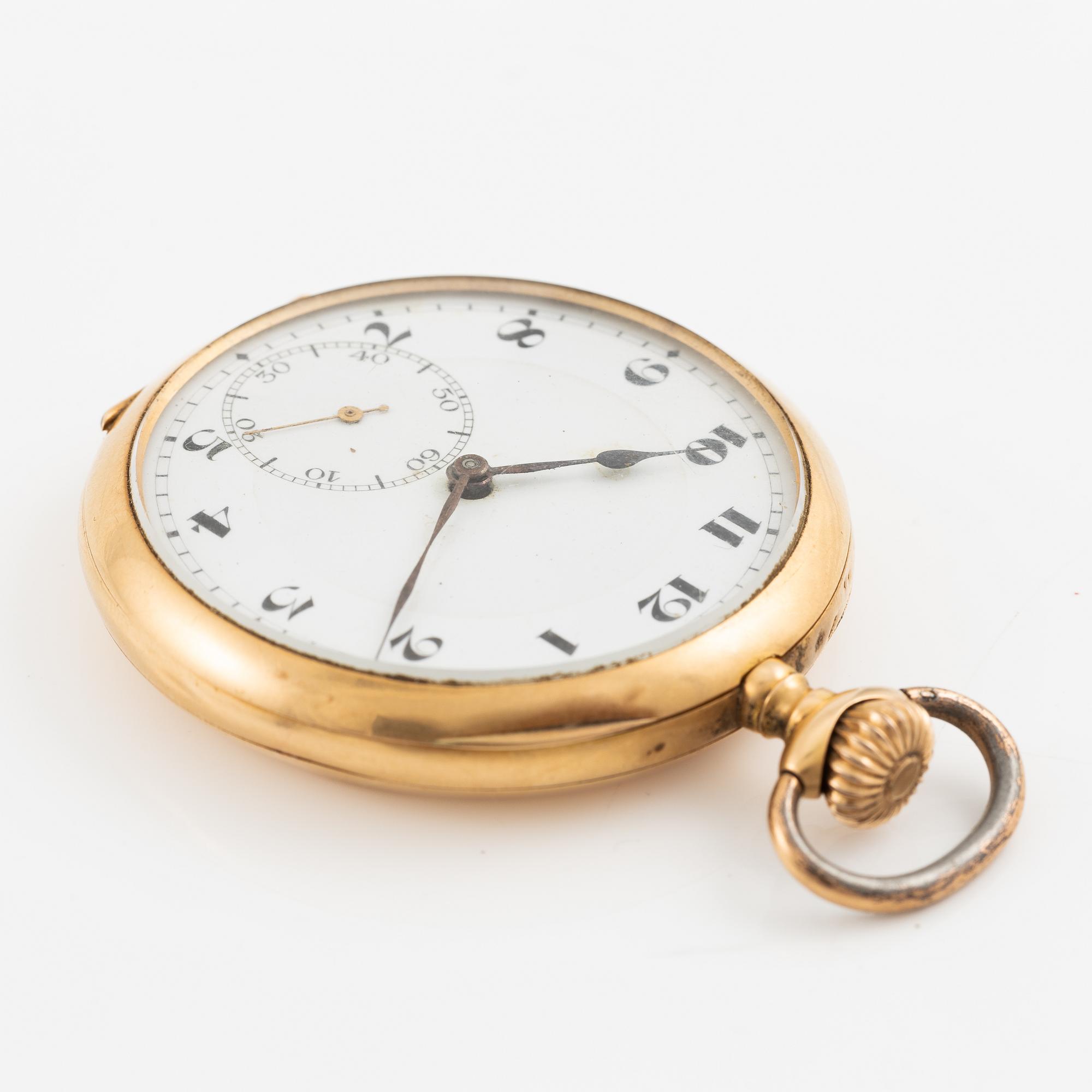 Fickur, 18K guld, 50,5 mm.