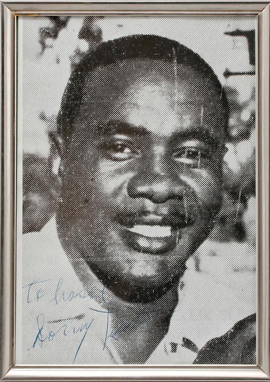 AUTOGRAFER, 2 st, Ingemar Johansson och Sonny Liston.