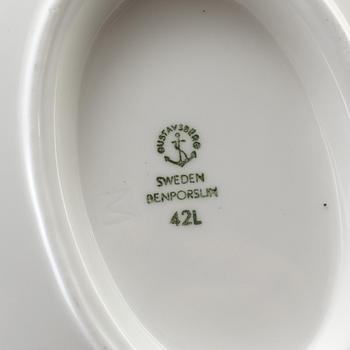 SERVIS, 60 delar, "Blå blom", Gustavsberg.