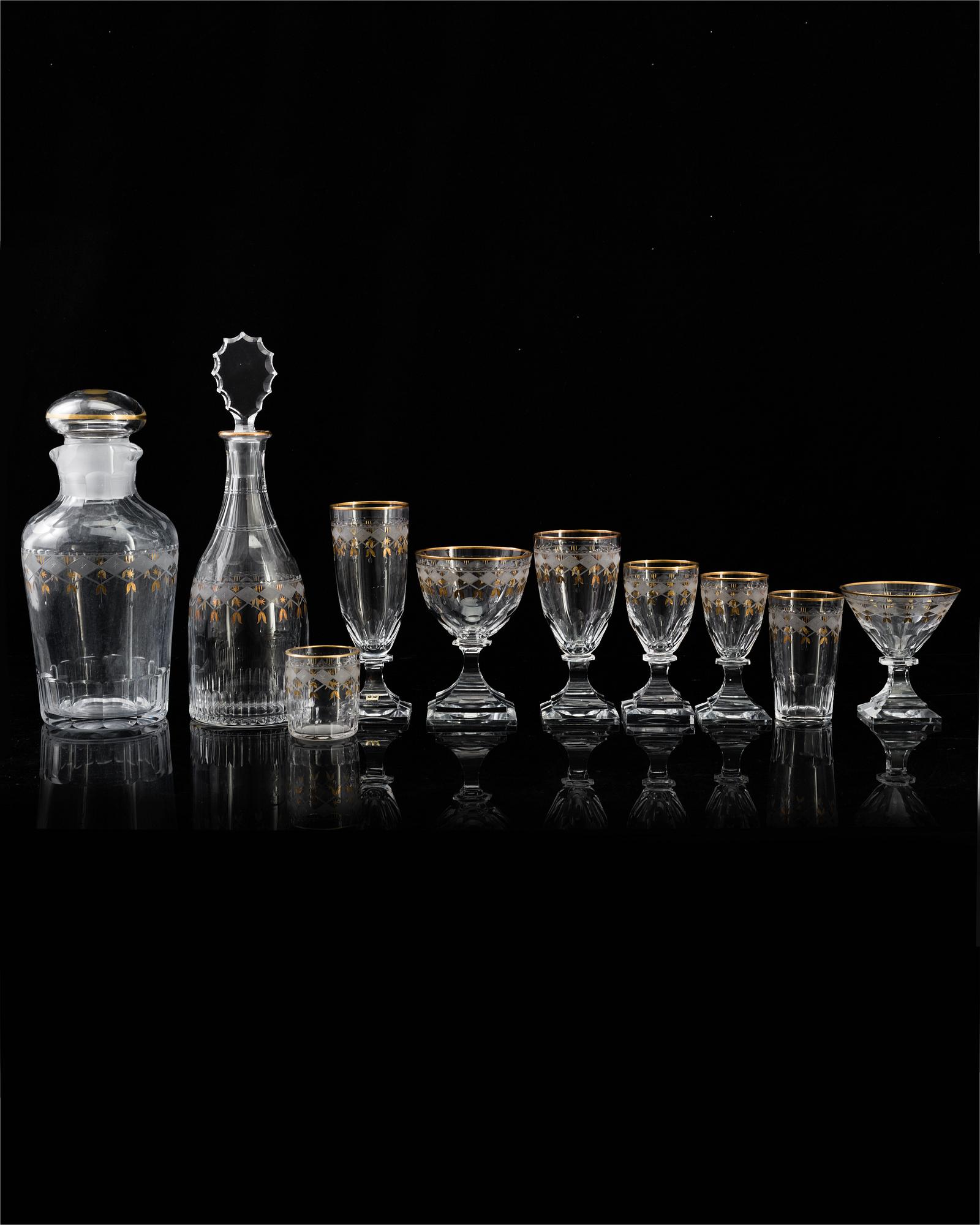 An 98-piece 'Odelberg Junior' glass service from Kosta.
