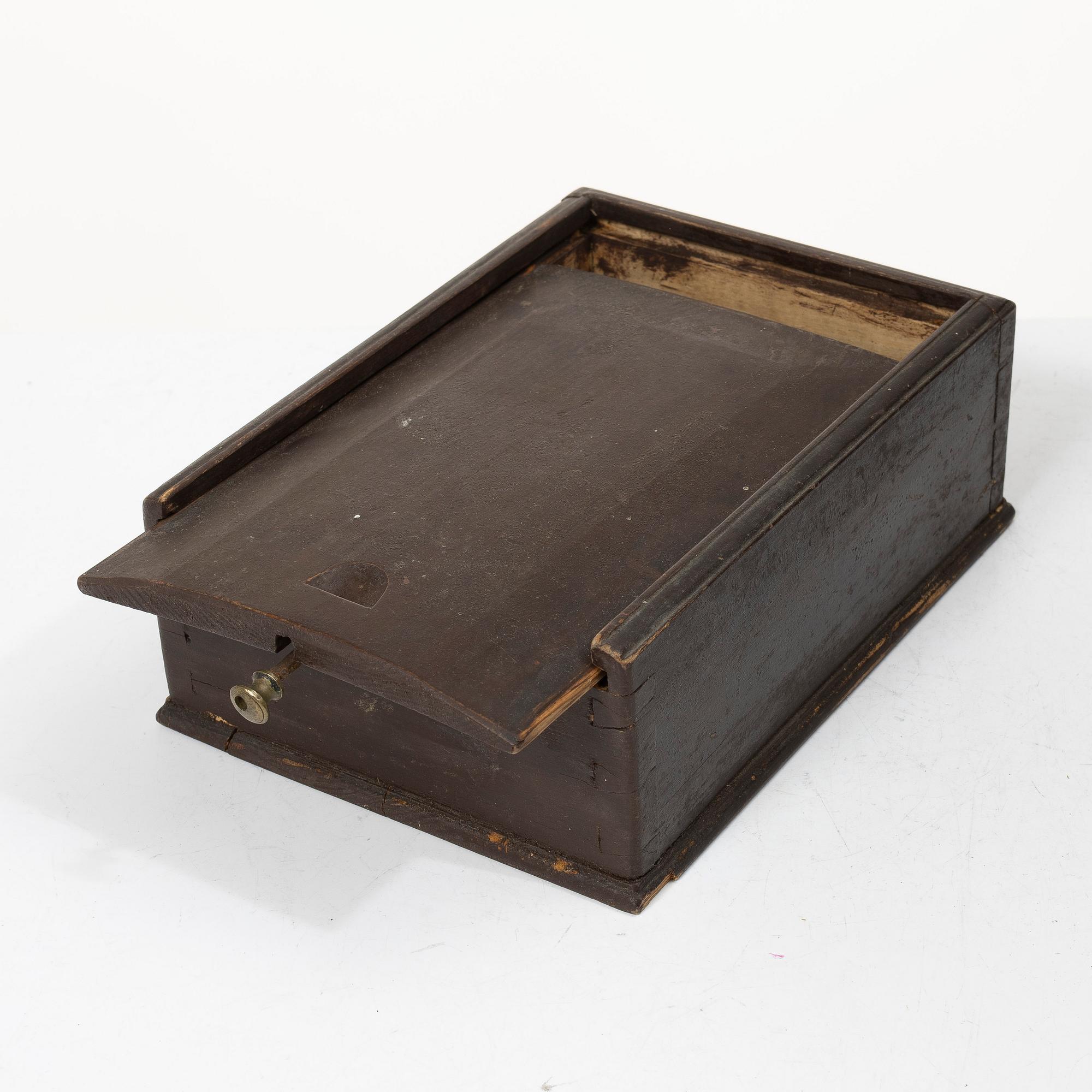 Four boxes, 18th-19th century.
