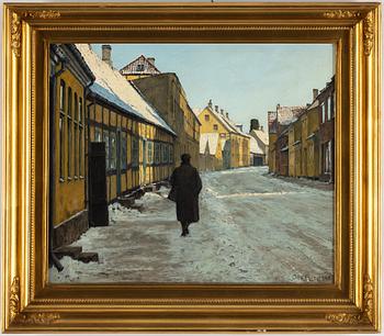 Ole Ring, oil on canvas, signed Ole Ring and dated 1963.