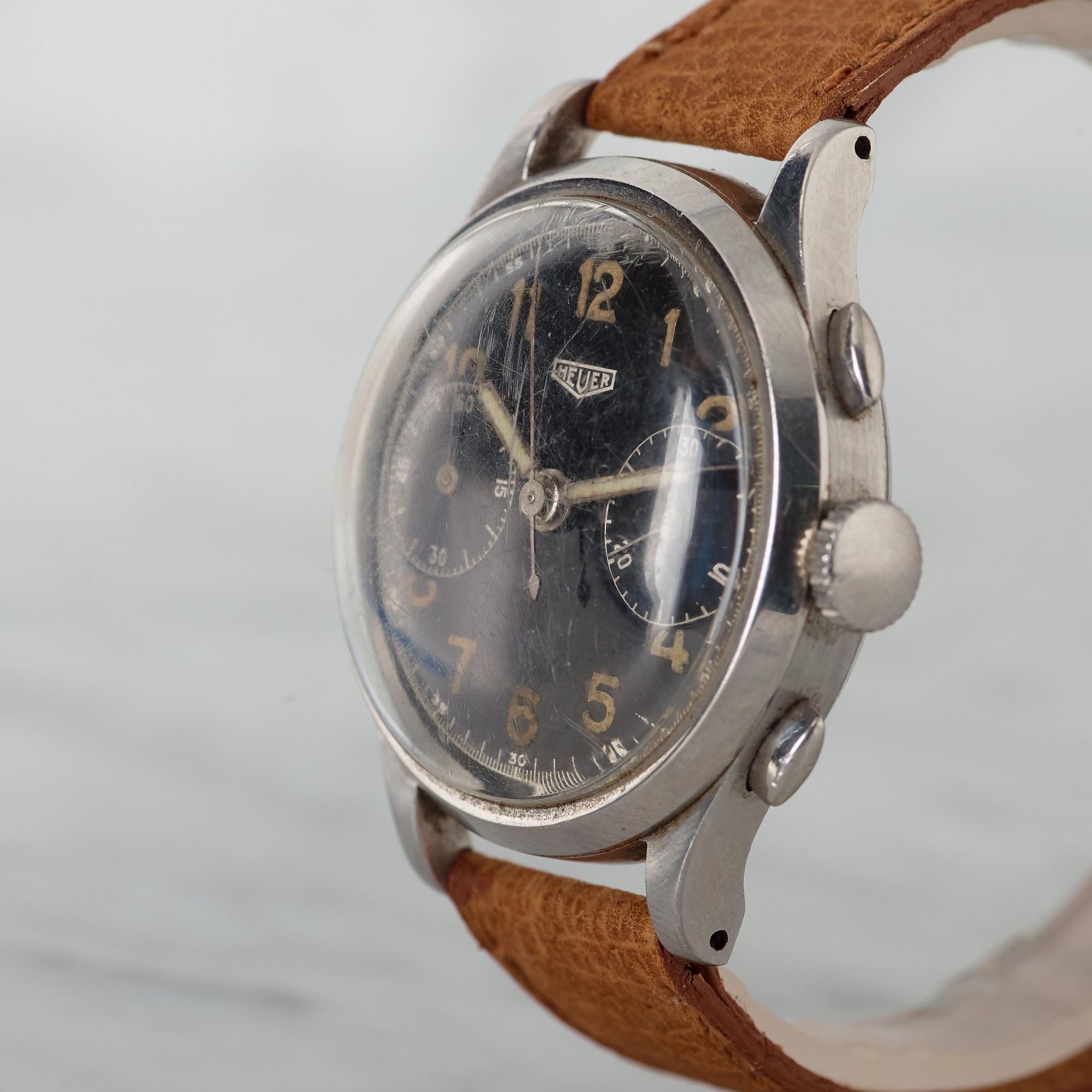 HEUER, kronograf, armbandsur, 36 mm,