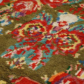 A two sided Rya (knotted pile), probably Finland, ca 187 x 149 cm.