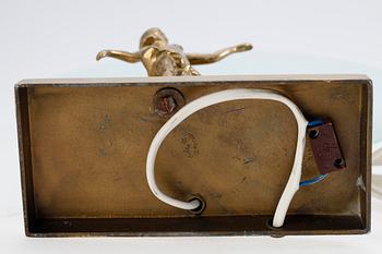 BORDSLAMPA, mässing, art deco, Stjärnmetall, 1930/40-tal.