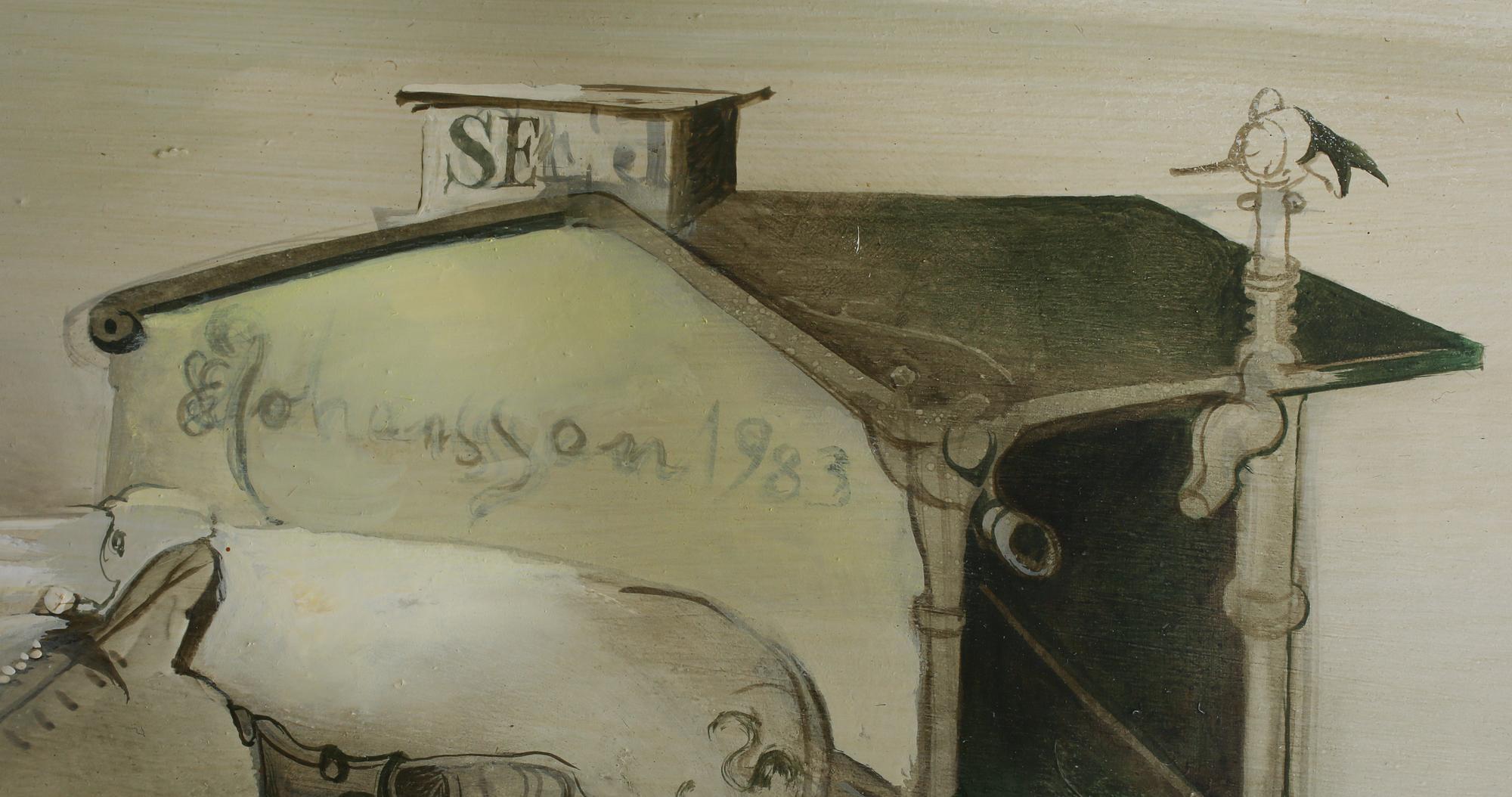 SVEN-ERIK JOHANSSON, olja på pannå, signerad och daterad 1983.