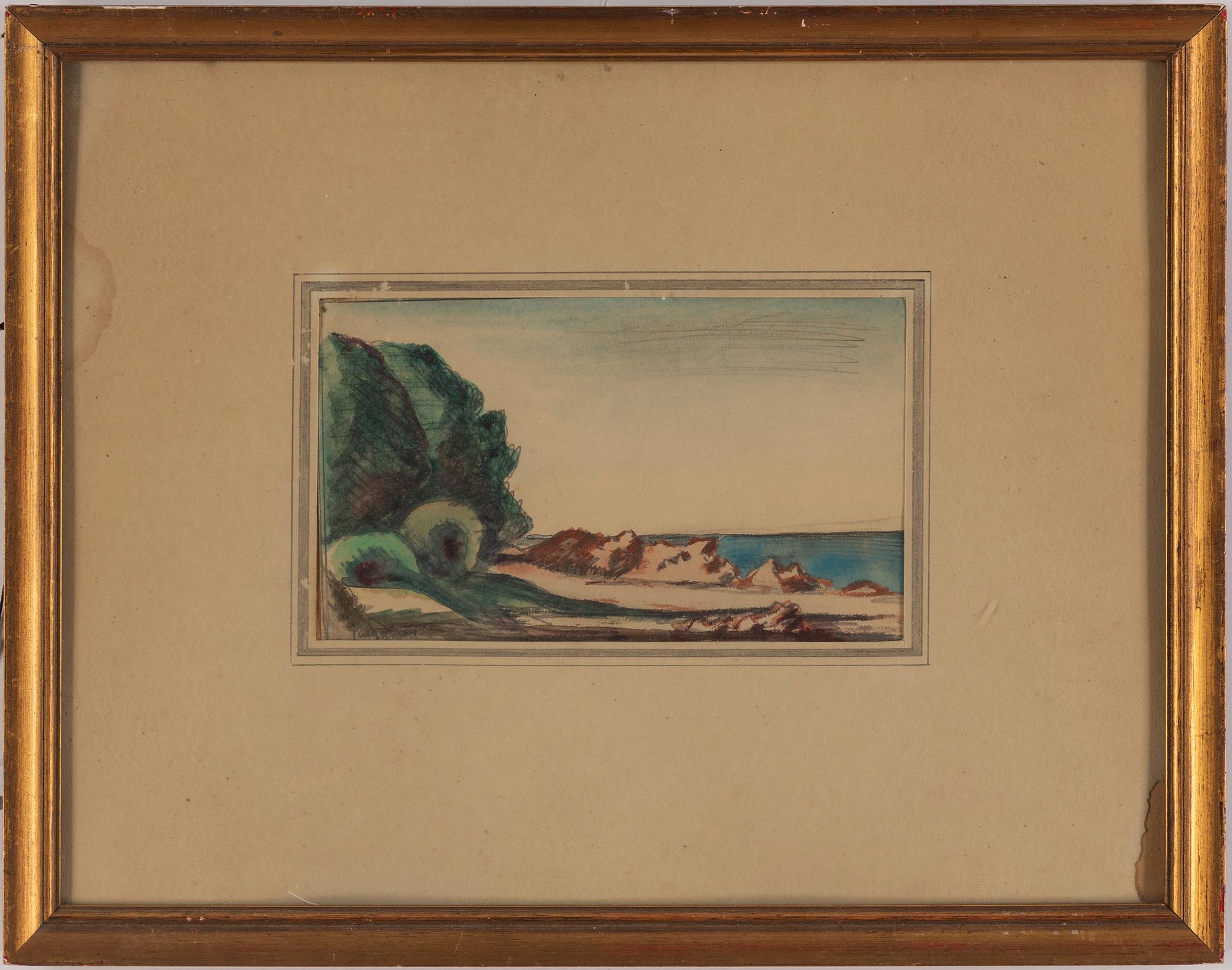 KURT JUNGSTEDT, watercolours, 4, signed one dated 1925.
